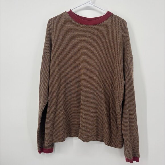 Snap Other - Vintage Snap Long Sleeve Shirt Multicolor 80s Hippie‎ Retro Mens Size Large USA